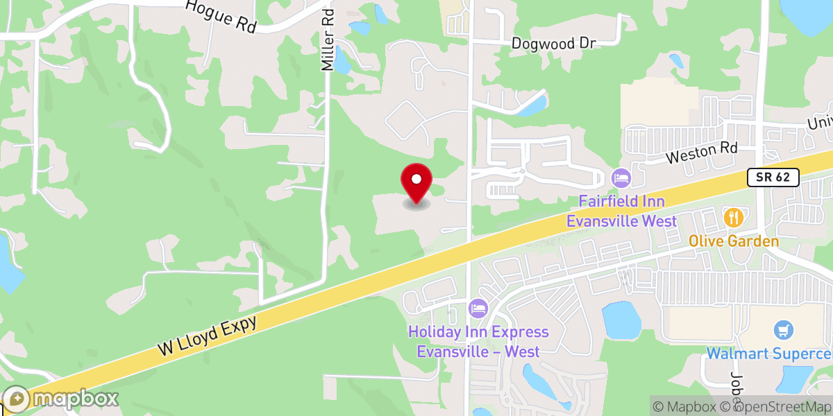 Map showing location of Eagle's View Church