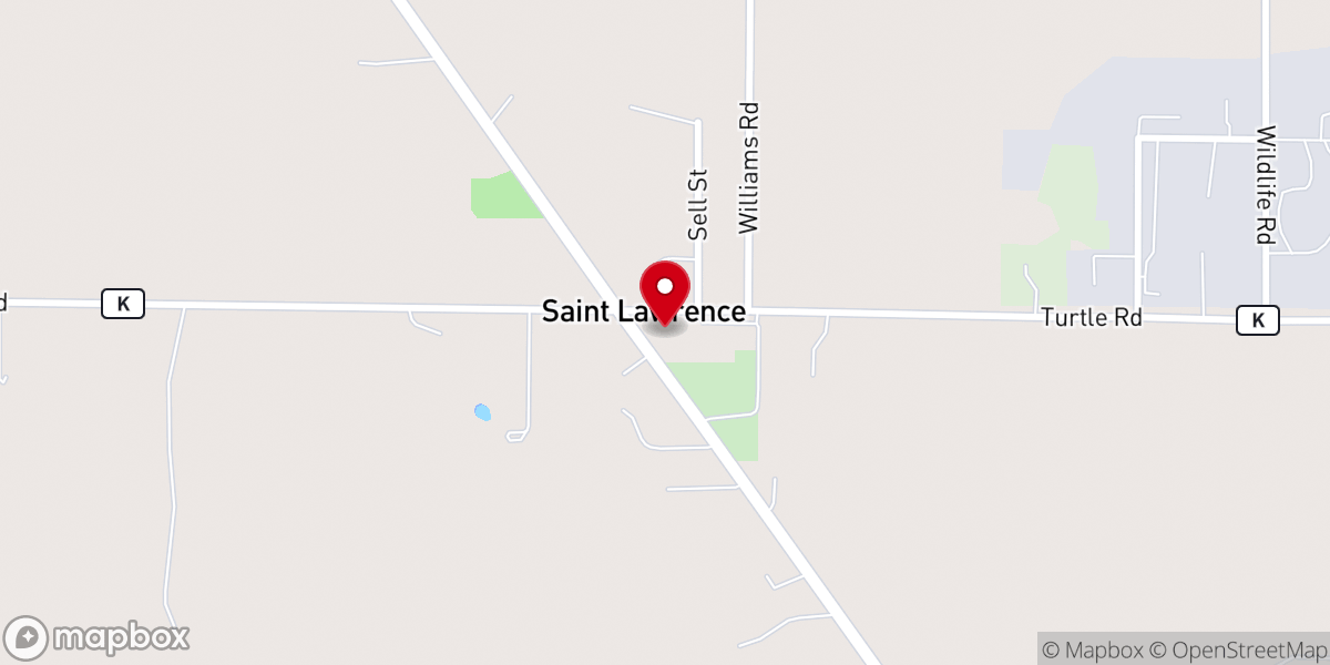 Map showing location of St Lawrence Religious Ed Office