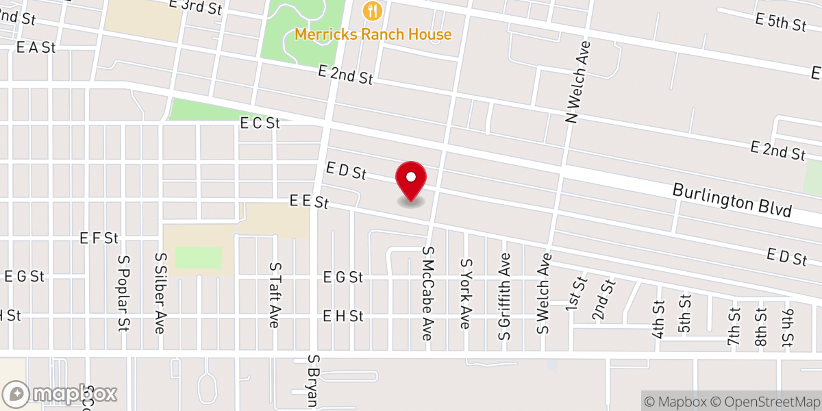 Map showing location of Our Redeemer Lutheran Church