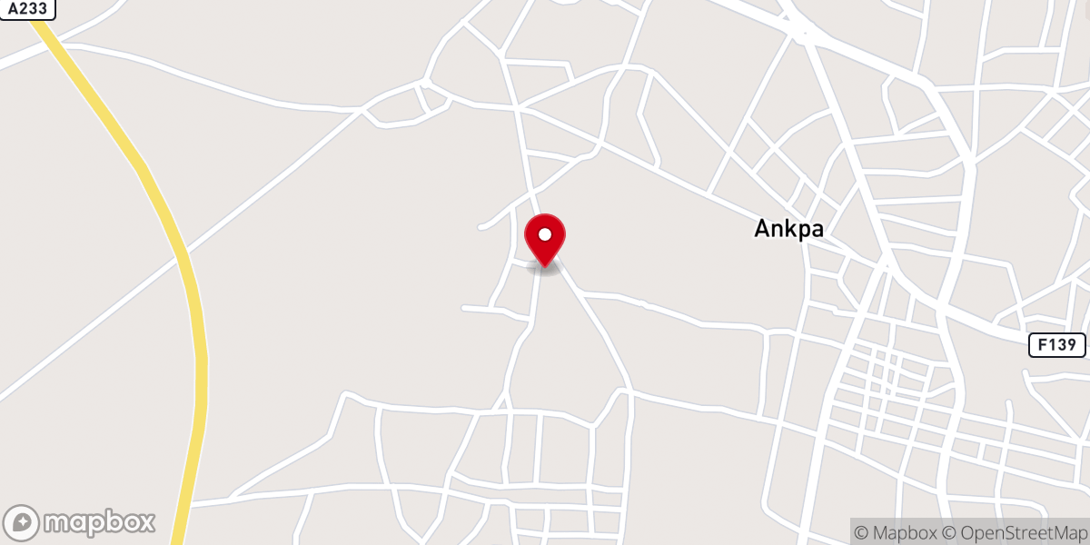 Map showing location of St. John Mary Vianney Parish, Ojede,
