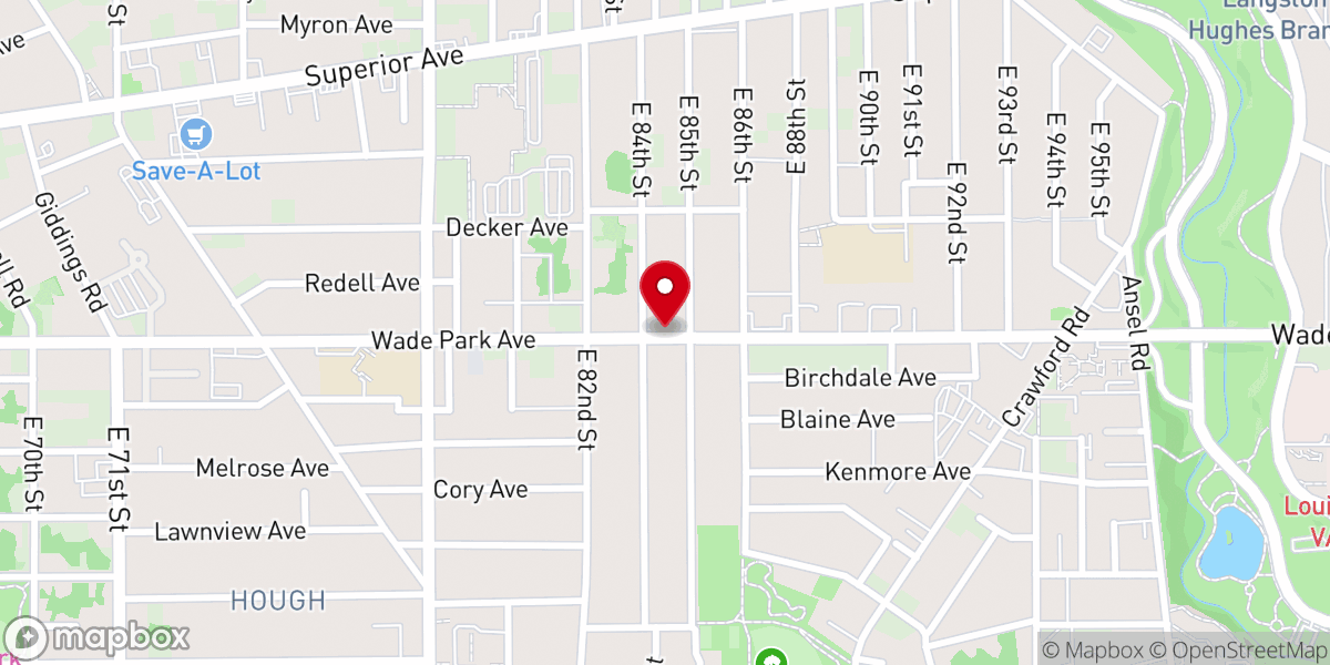 Map showing location of Fidelity Baptist Church