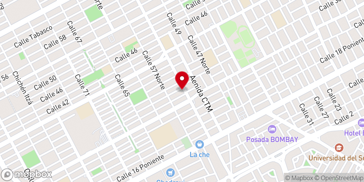 Map showing location of Templo Monte Horeb de las Asambleas de Dios