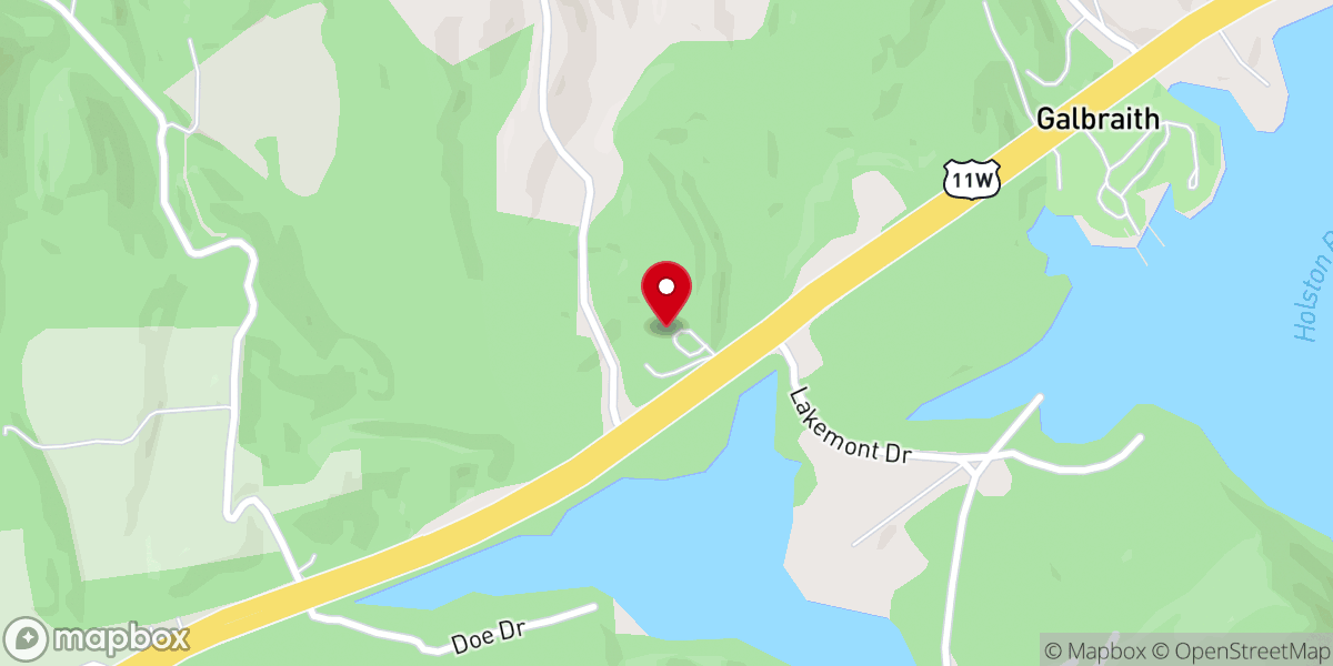 Map showing location of Hubert Chapel