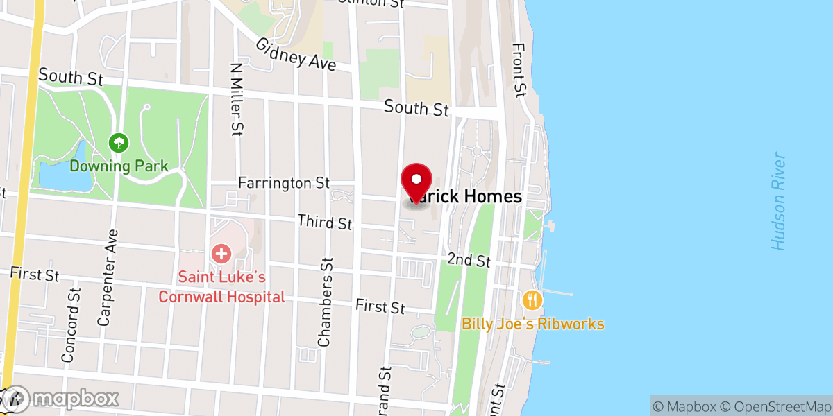 Map showing location of Dutch Reformed Church