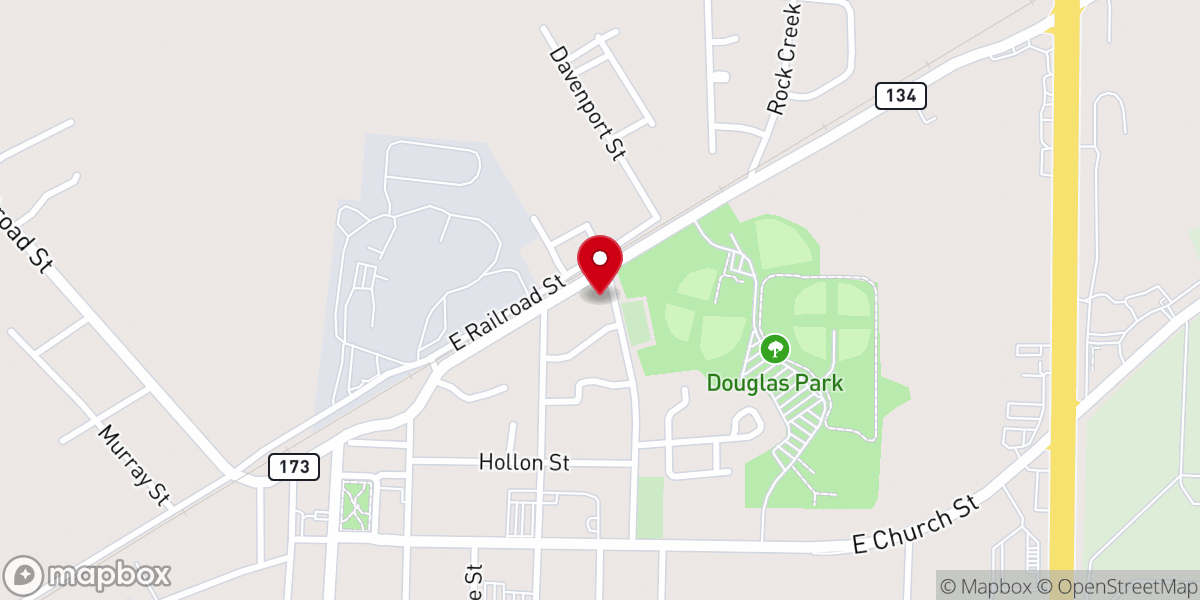 Map showing location of Greater Shiloh Baptist Church