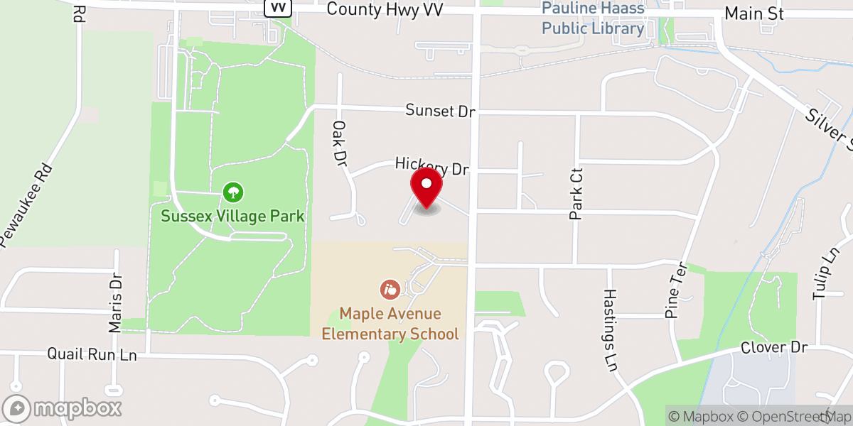 Map showing location of Peace Lutheran Church & Academy