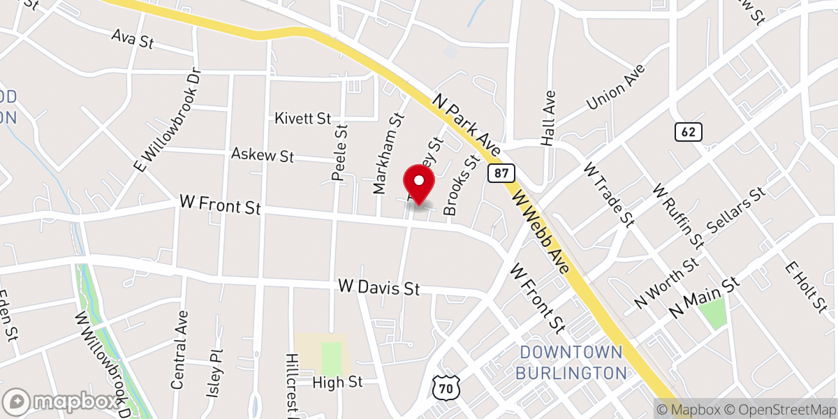 Map showing location of First Reformed Untd Church-Christ