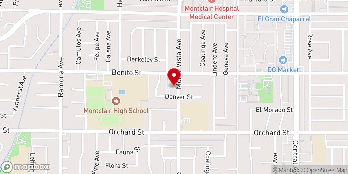 Map showing location of Bethany of Montclair