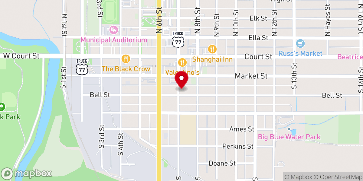 Map showing location of 7th and Bell church of Christ
