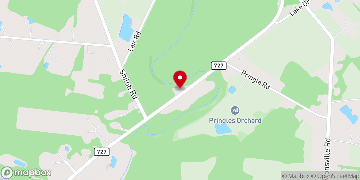 Map showing location of Stonelick Church