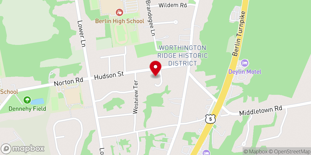 Map showing location of Crossroads Church of God