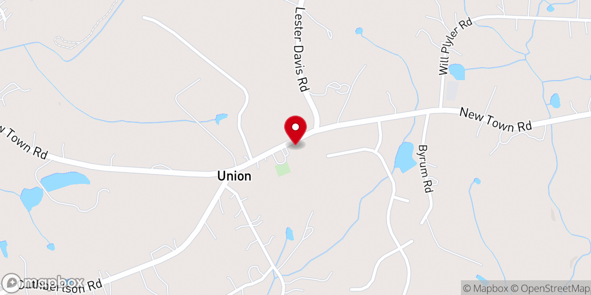 Map showing location of New town Church