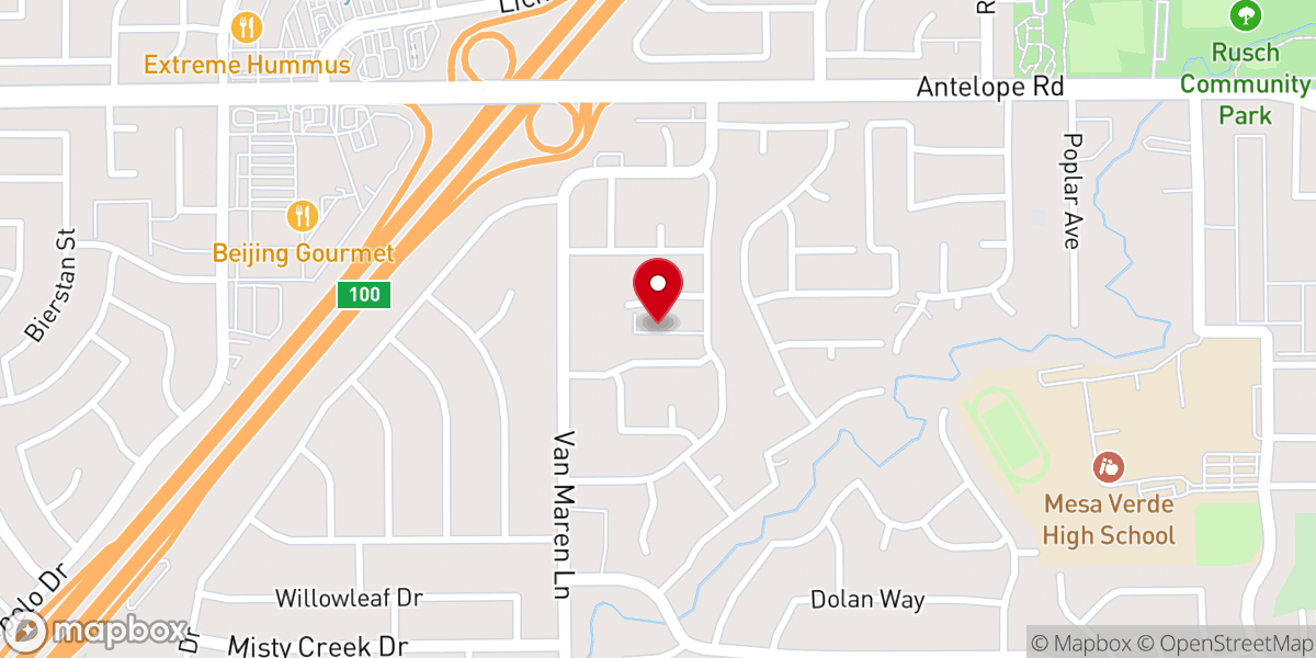 Map showing location of Ascension Lutheran Church