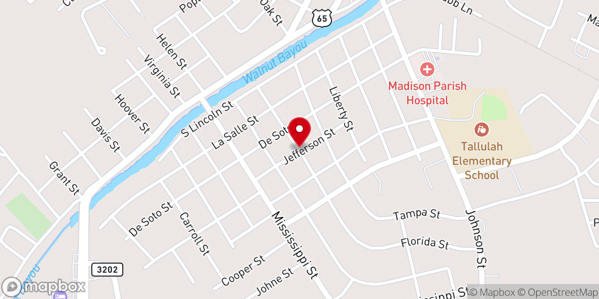 Map showing location of St Johh Glenmary Baptist Church