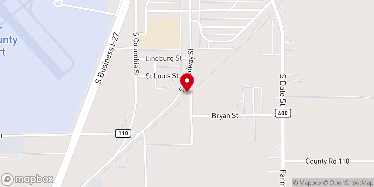 Map showing location of Greater New Hope Holy Baptist Church