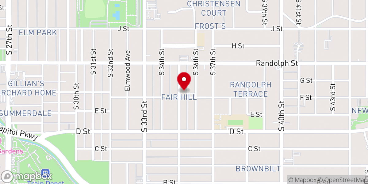 Map showing location of Heritage Presbyterian Church