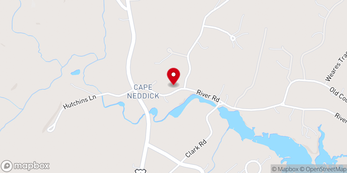 Map showing location of Cape Neddick Baptist Church