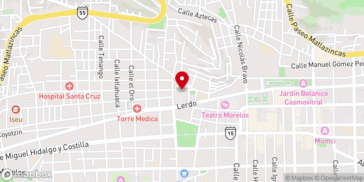 Map showing location of Templo Cristiano Morada de Paz Asambleas de Dios