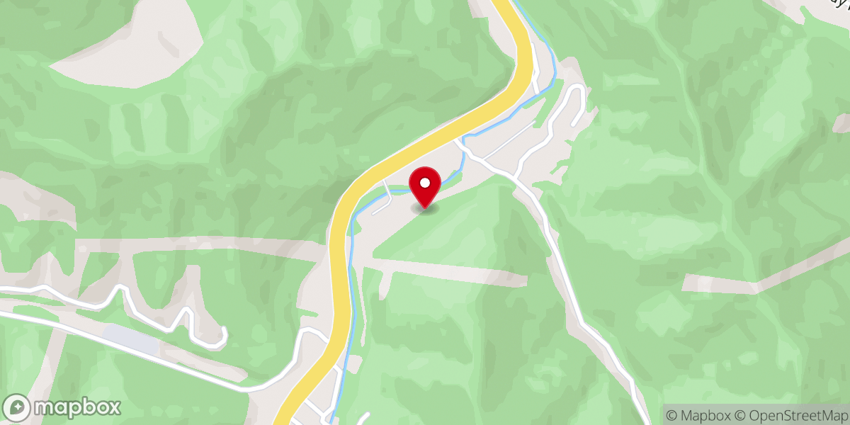 Map showing location of Old Pond Church