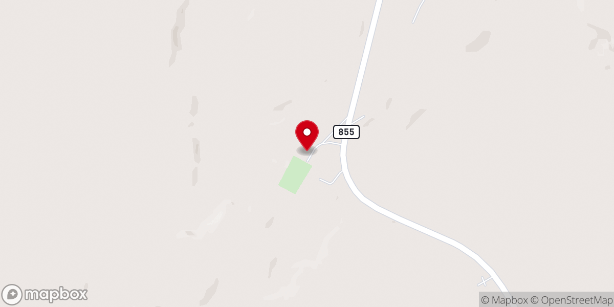 Map showing location of Tyner’s Chapel