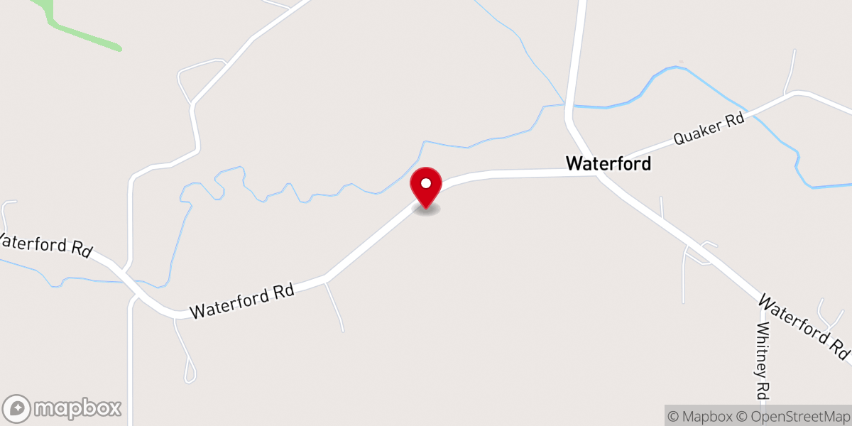 Map showing location of Crossroads Church - Waterford/Fredericktown Campus