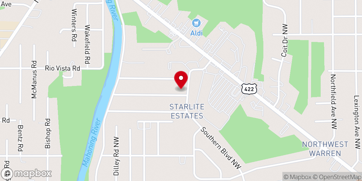 Map showing location of Davison Gerald