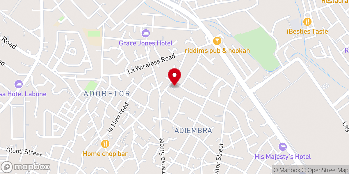 Map showing location of La Nativity Presbyterian Church