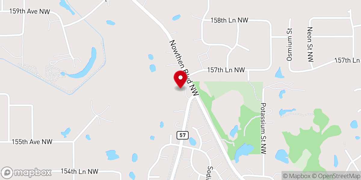 Map showing location of Independent Baptist Church