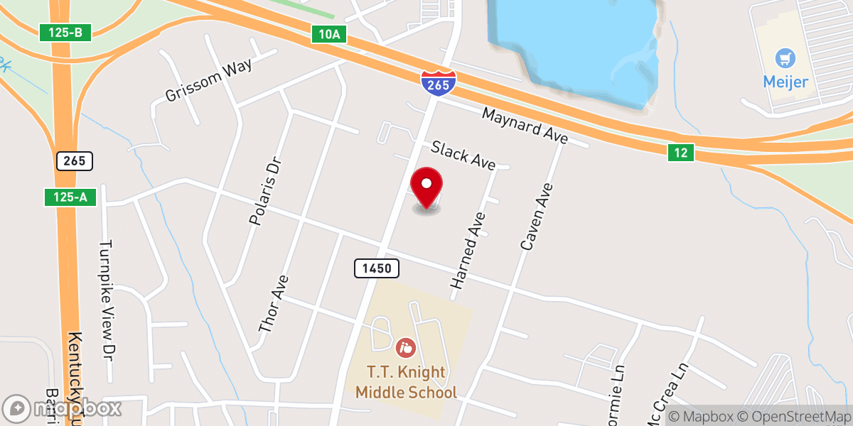 Map showing location of The Immanuel Korean Church of Louisville