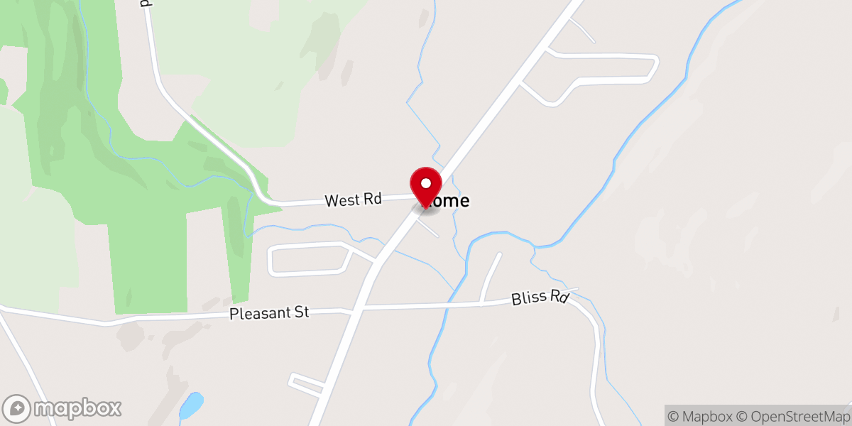 Map showing location of Rome United Methodist Church