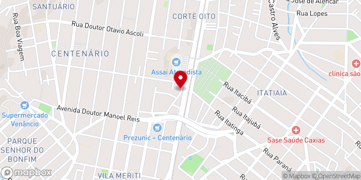 Map showing location of Igreja Assembléia de Deus Ministério Forte