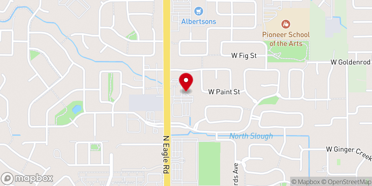 Map showing location of Grace Bible Church of Boise