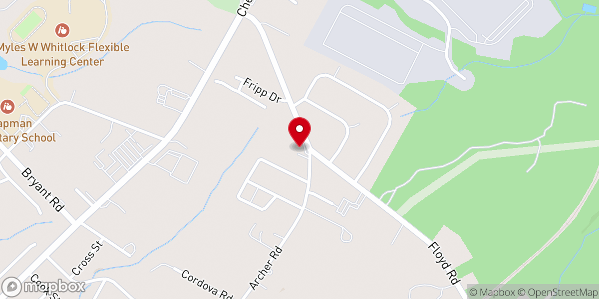 Map showing location of Bible Truth Baptist Church
