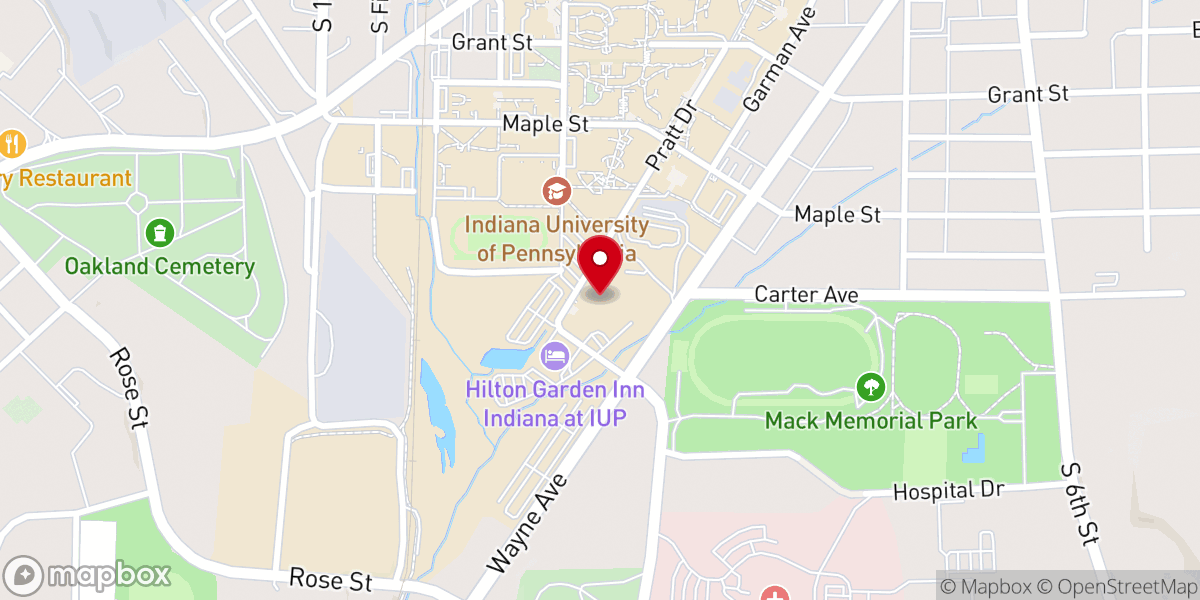 Map showing location of Kovalchick Convention and Athletic Complex