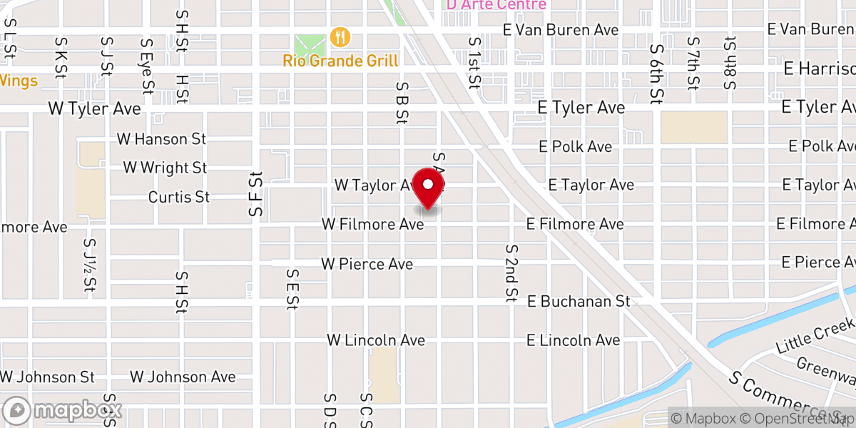 Map showing location of First Christian Life Center