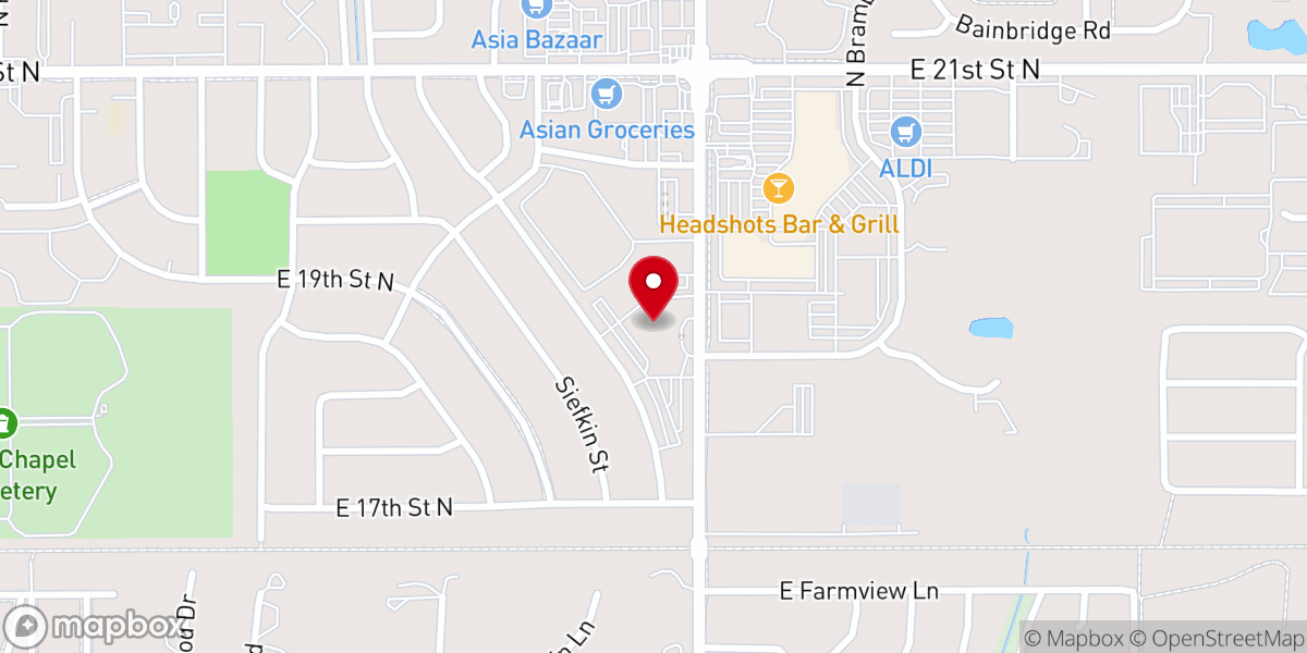 Map showing location of First Evangelical Free Church