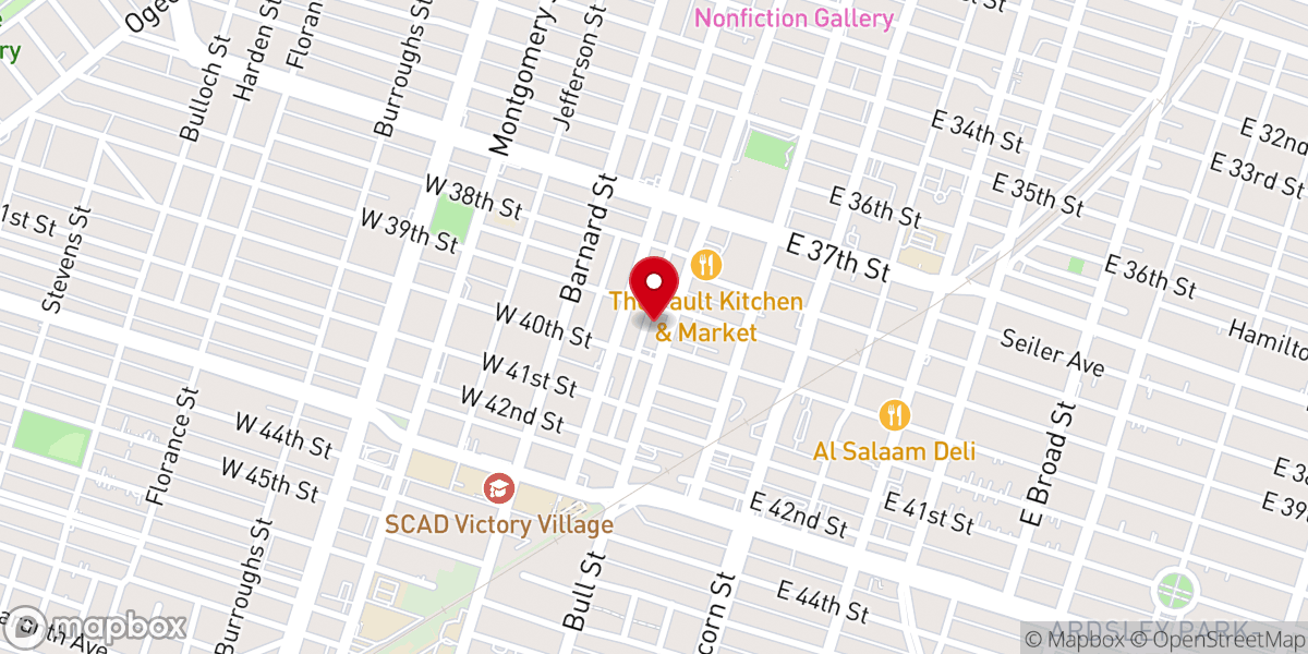 Map showing location of Soul Saving Station Church