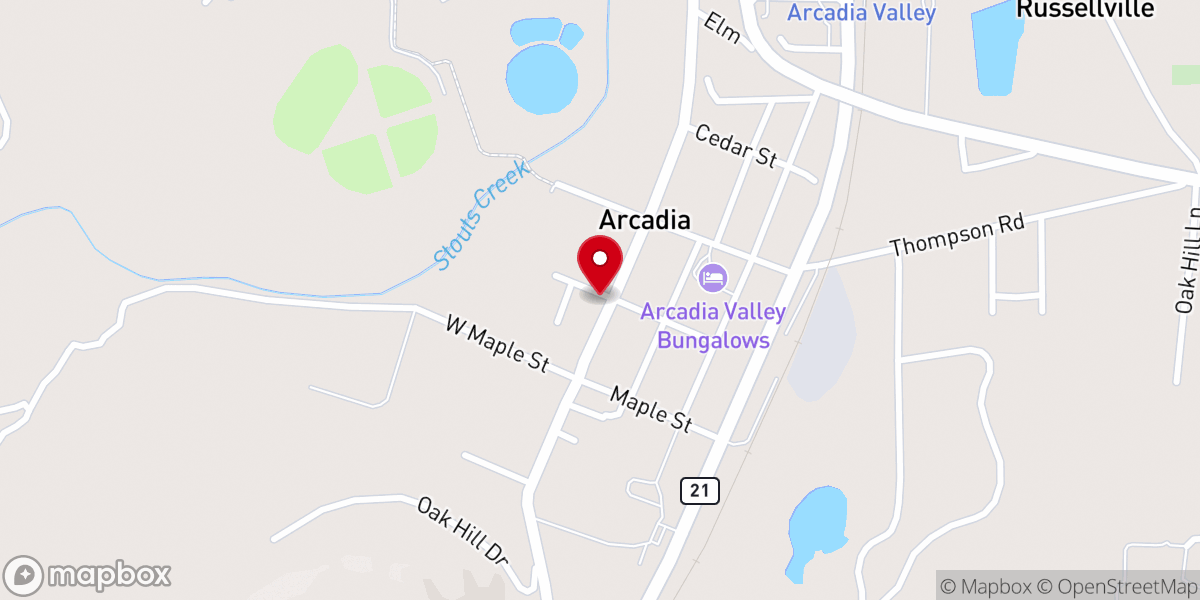 Map showing location of Grace Christian Fellowship