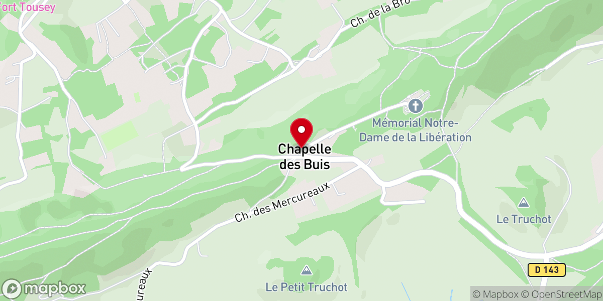 Map showing location of Franciscains de Besançon