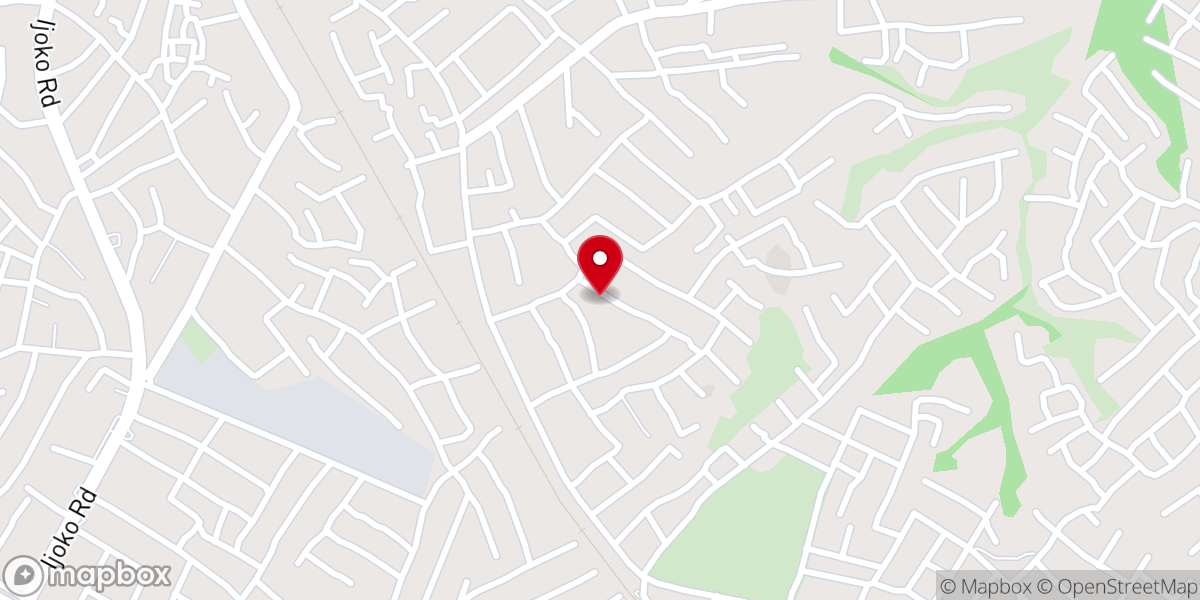 Map showing location of RCCG COME UP HIGHER AREA HQ