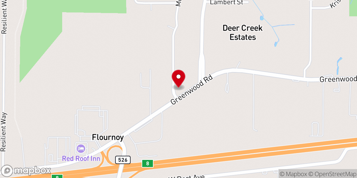 Map showing location of Westview Christian Church