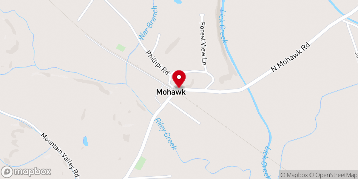 Map showing location of Mohawk
