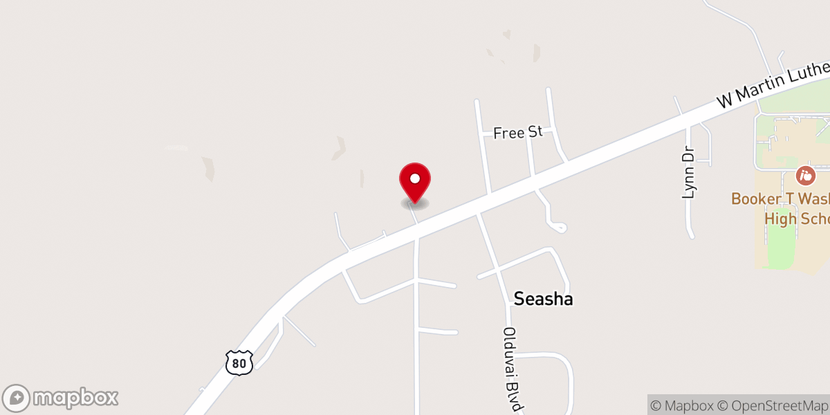 Map showing location of Solomon Chapel African Methodist Episcopal Zion Church