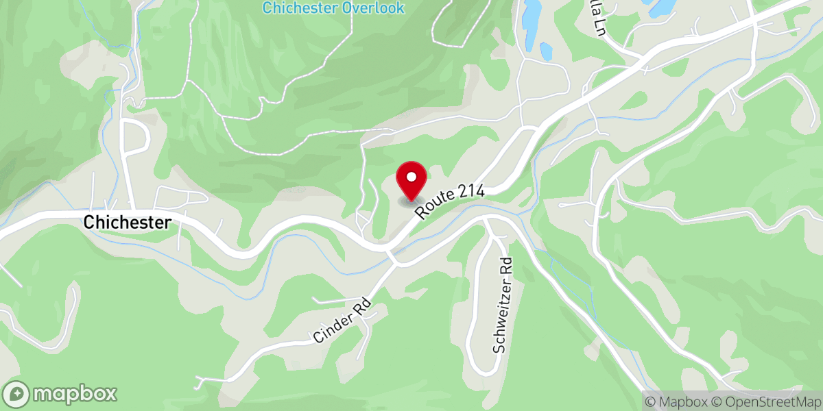 Map showing location of Bellfree on Sunshine Hill, A Renovated Church in the Heart of the Catskills