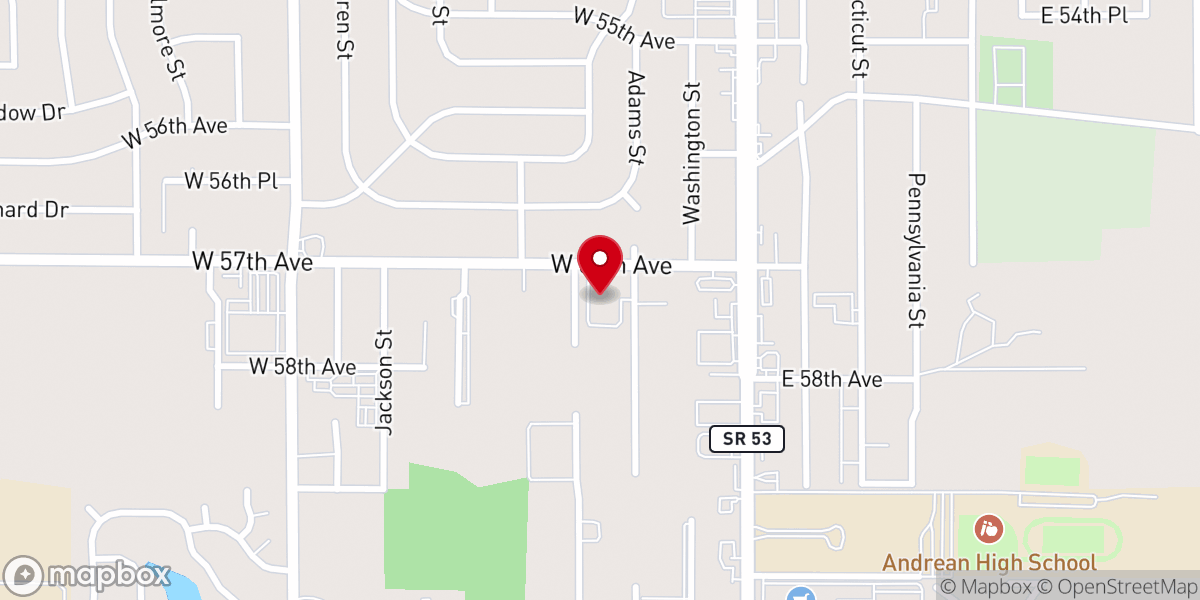 Map showing location of Greater Grace Church (North Campus)