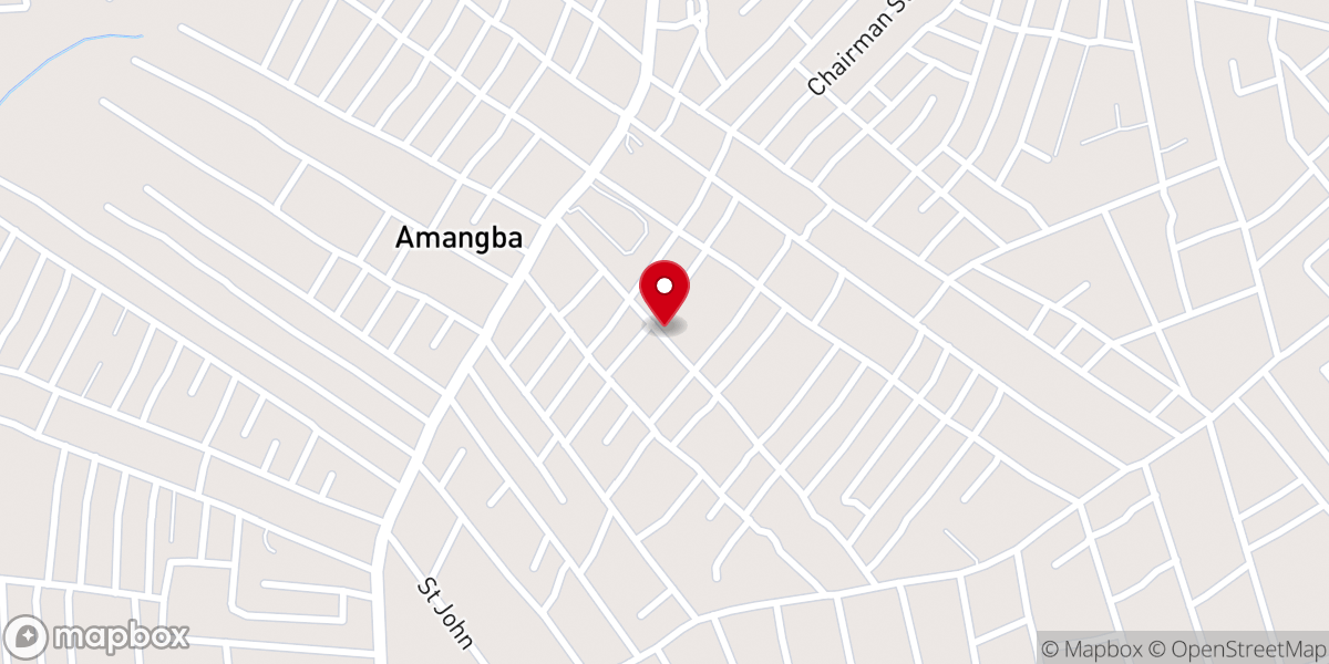 Map showing location of St Leo the Great Catholic Church, Amagba