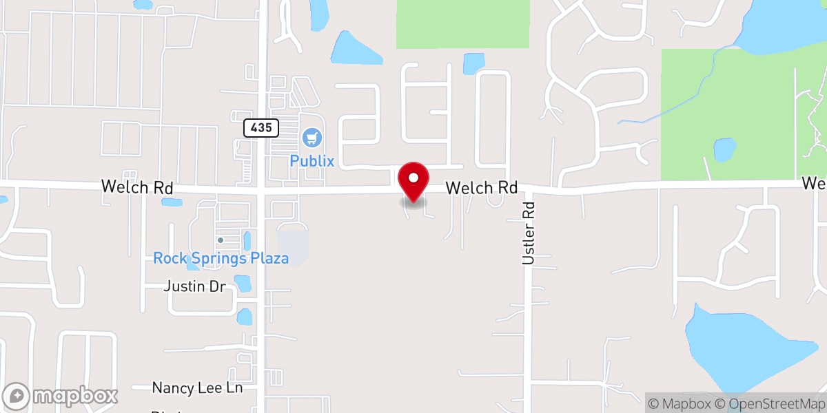 Map showing location of Crossroads Church