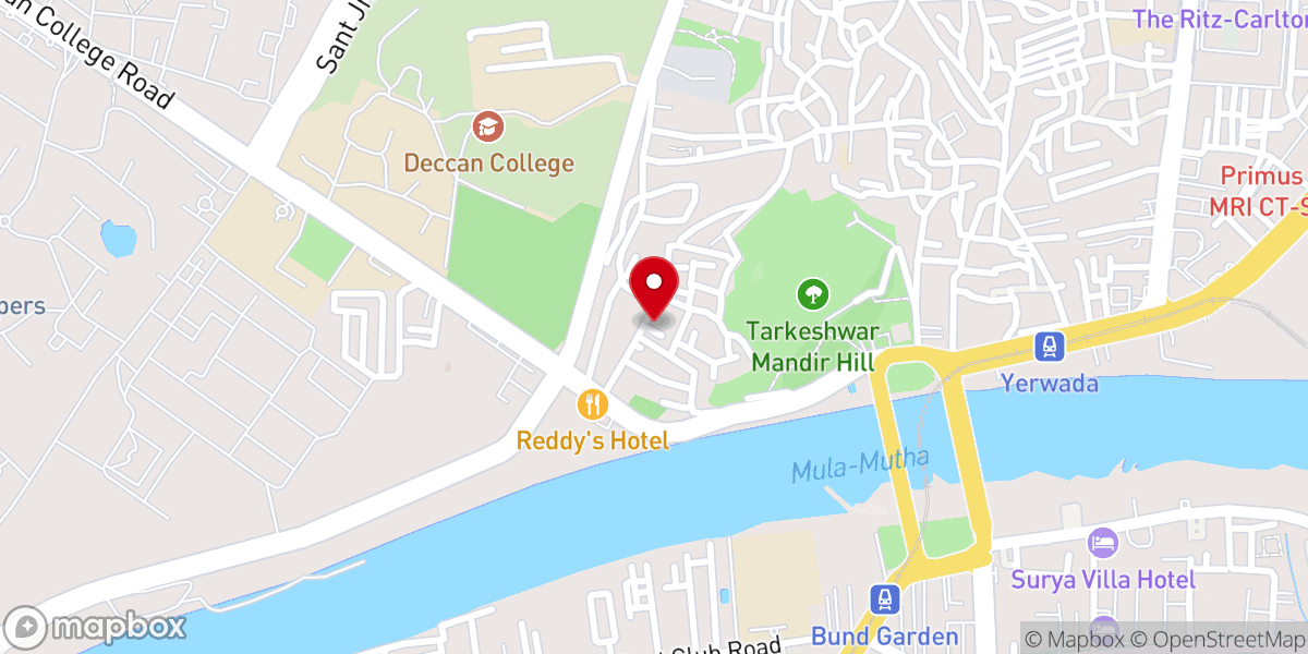 Map showing location of St. Mary's Jacobite Syrian Church | St. Mary's Public School, Yerwada