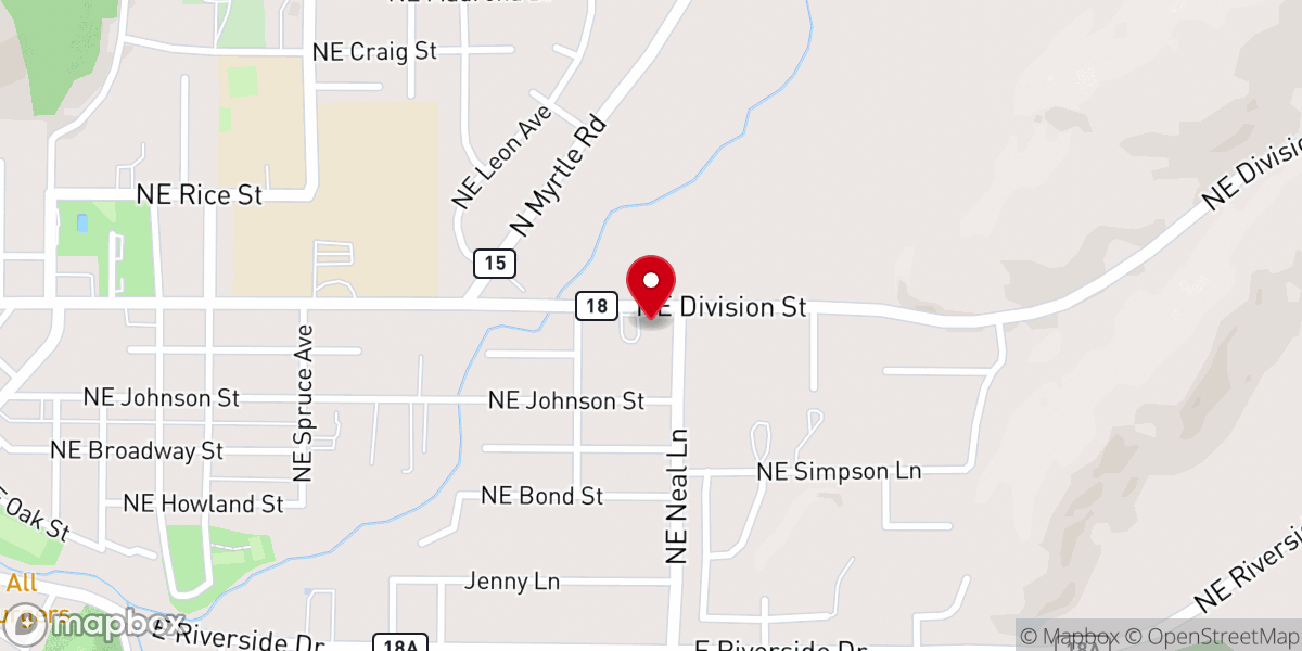 Map showing location of S U Christian Center Harmony House