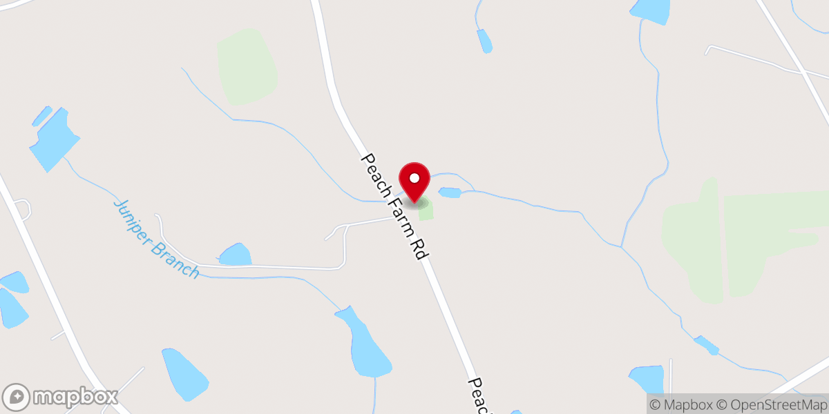 Map showing location of Ephesus Presbyterian Church